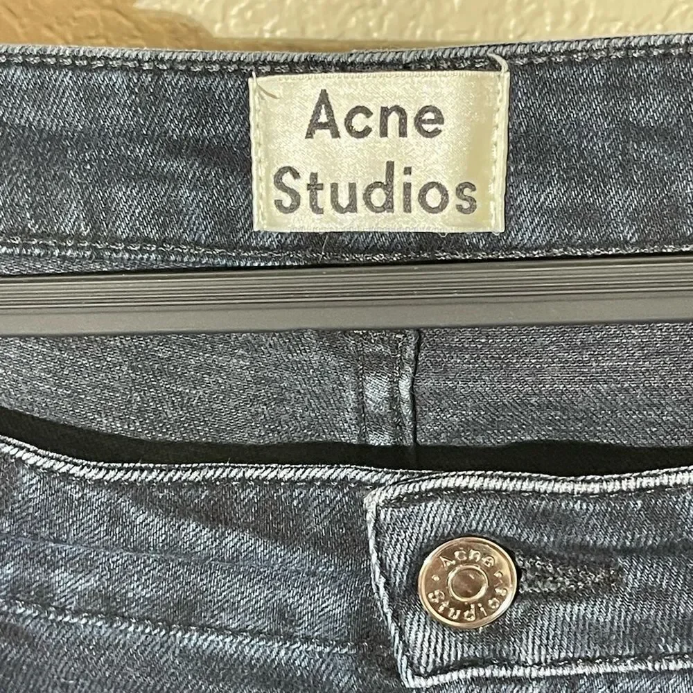 Acne Men's Deep Blue Skinny Jeans